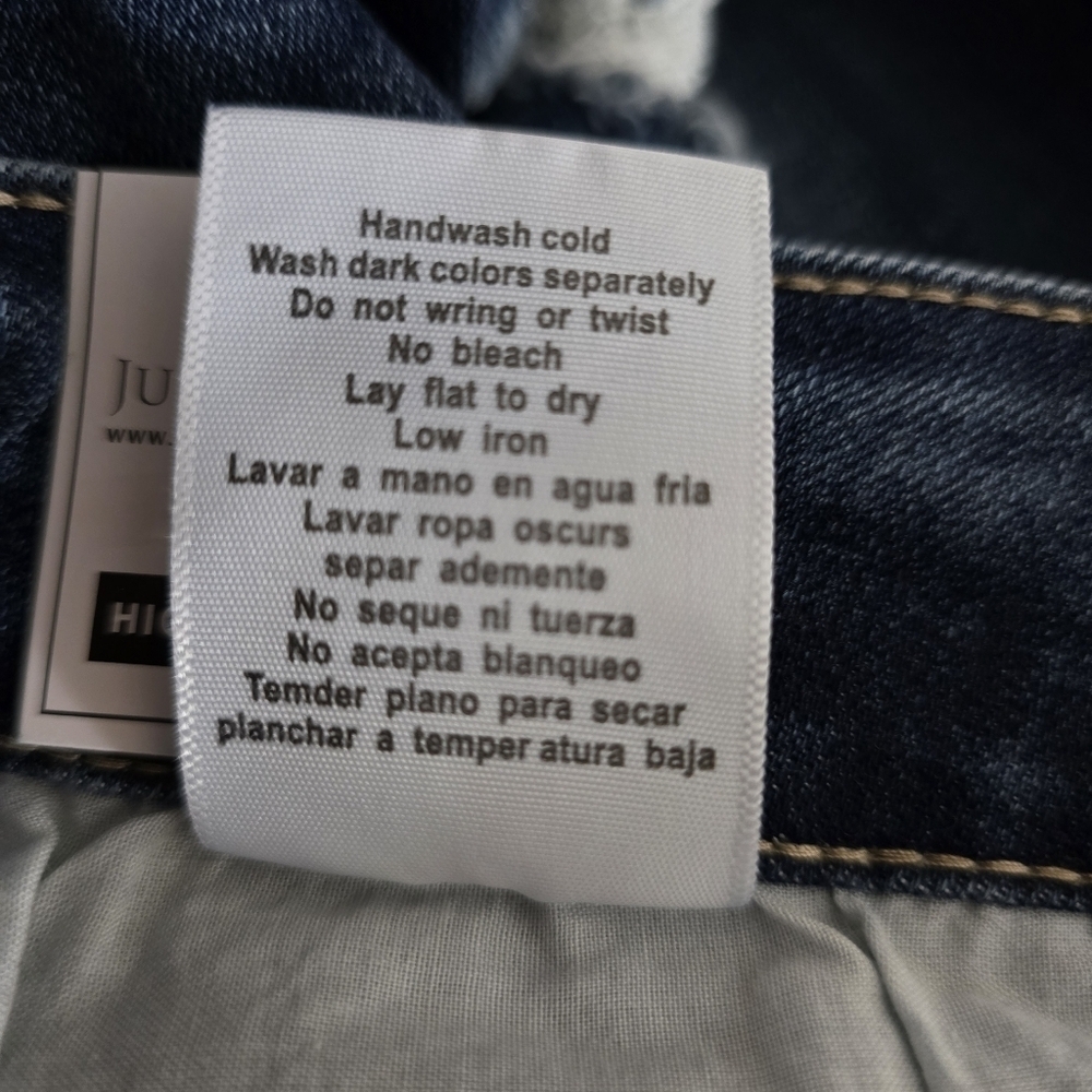 🔥NWT Judy Blue Madelyn High Rise Button Fly Skinny, Size 22W - Picture 12 of 12